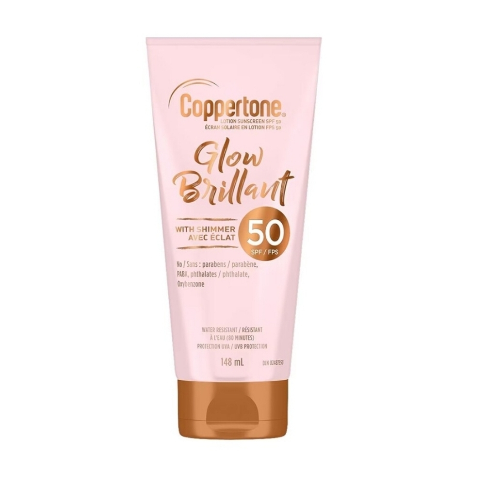 New COPPERTONE GLOW SPF 50 with shimmer